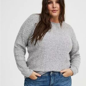 Torrid Heather Gray Crew Neck Sweater